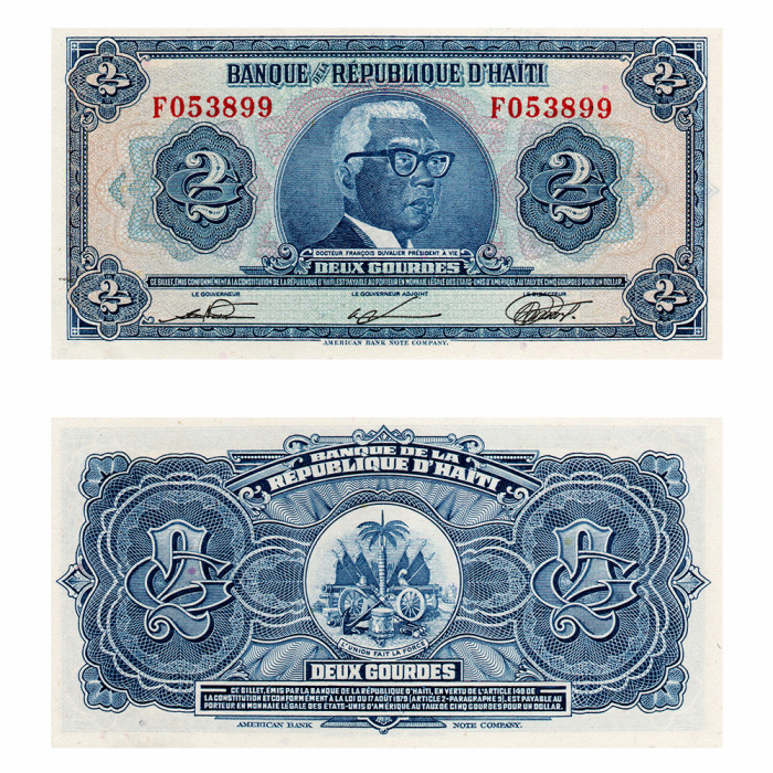 2 Гурда 1981 года - Гаити P-231(2) UNC