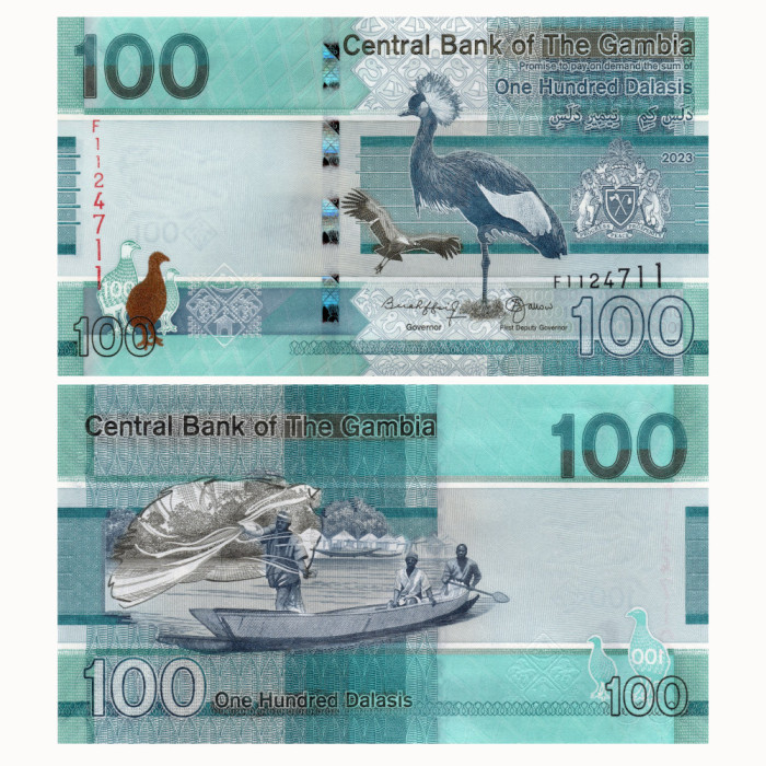 100 Даласи 2023 года - Гамбия P-W41 UNC