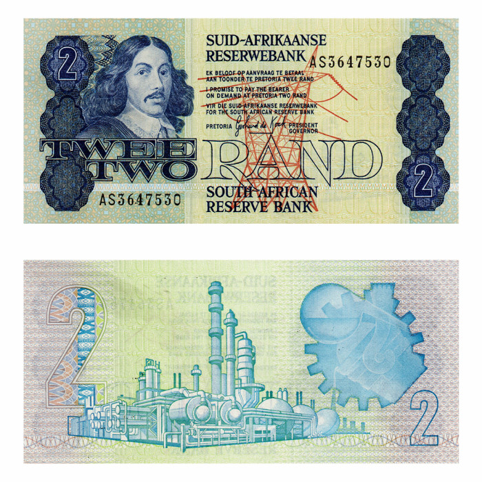 2 Ранда 1991 года - ЮАР P-118d UNC