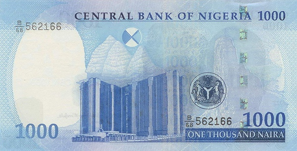 Банкнота Нигерия 1000 Наира 2022 год P-W49 UNC 