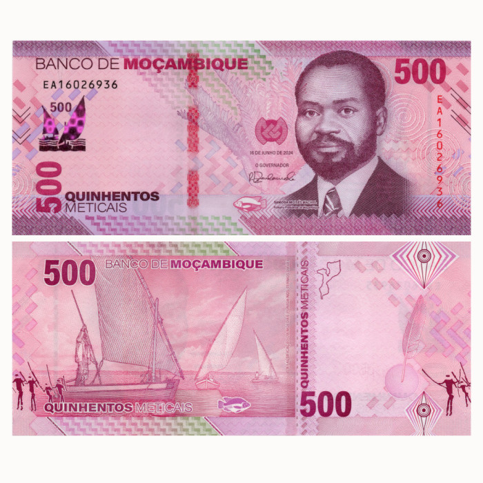 500 Метикал 2024 года - Мозамбик P-W159 UNC