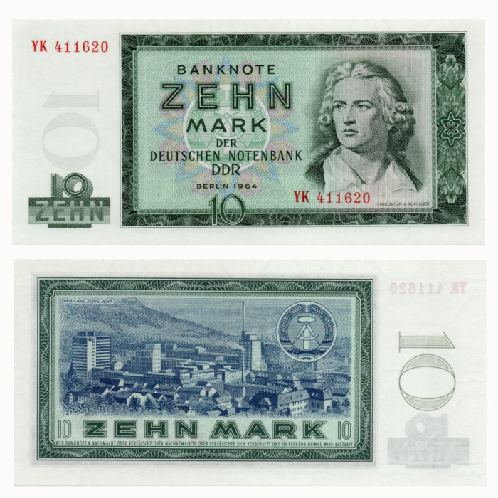 10 Марок 1964 - ГДР P-23 UNC