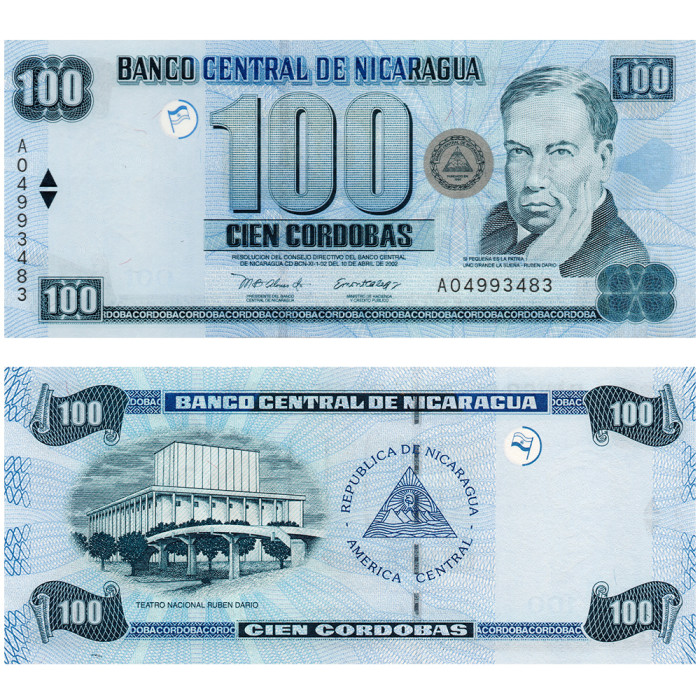 100 Кордобас 2002 года - Никарагуа P-193 UNC