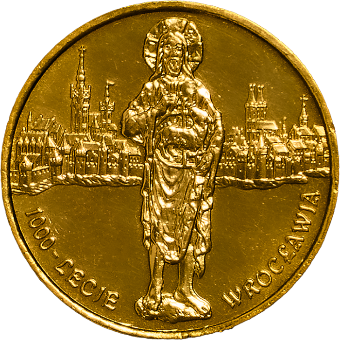 2 Злотых 2000 года " 1000 лет Вроцлаву " - Польша aUNC