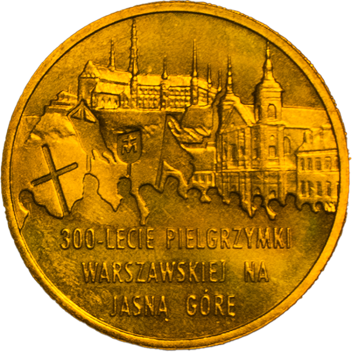 2 Злотых 2011 года "300 лет поломничества на Ясной горе" - Польша aUNC