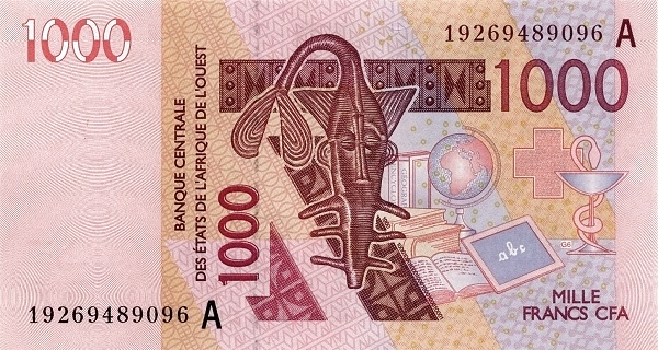 Банкнота Кот д'Ивуар 1000 Франков 2019 год P-115A UNC