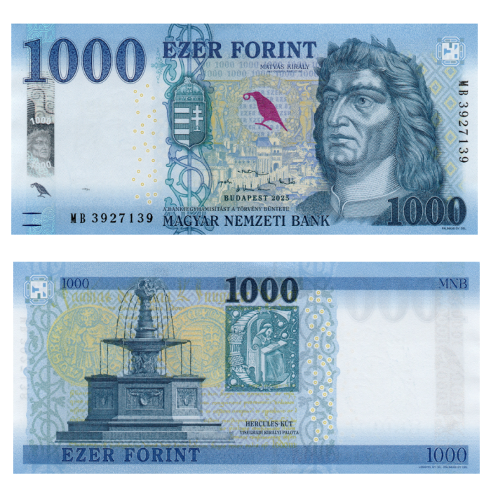 1000 Форинтов 2025 года - Венгрия P-203 UNC