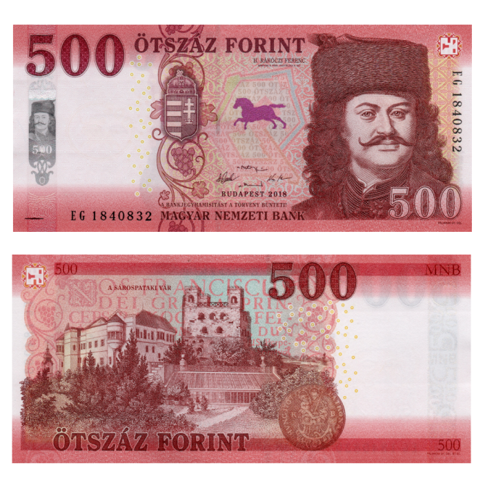 500 Форинтов 2018 года - Венгрия P-W202 UNC