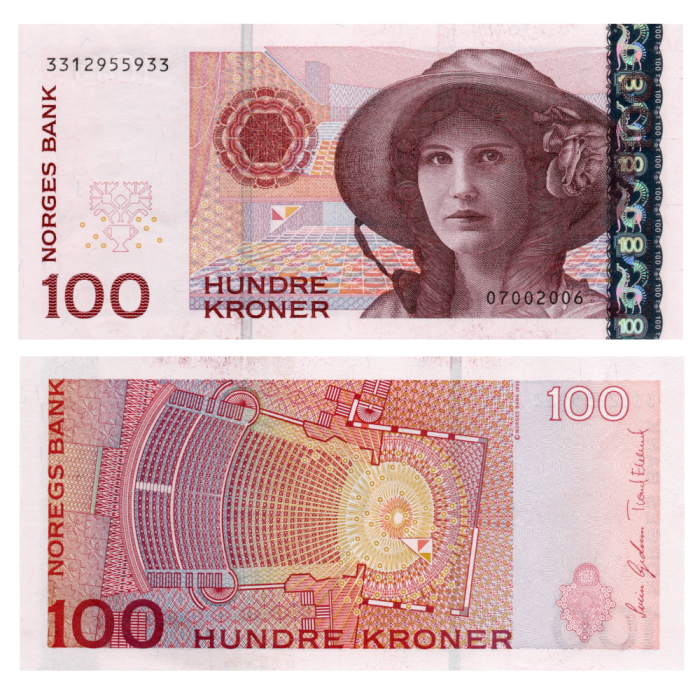 100 Крон 2006 года - Норвегия P-49C UNC